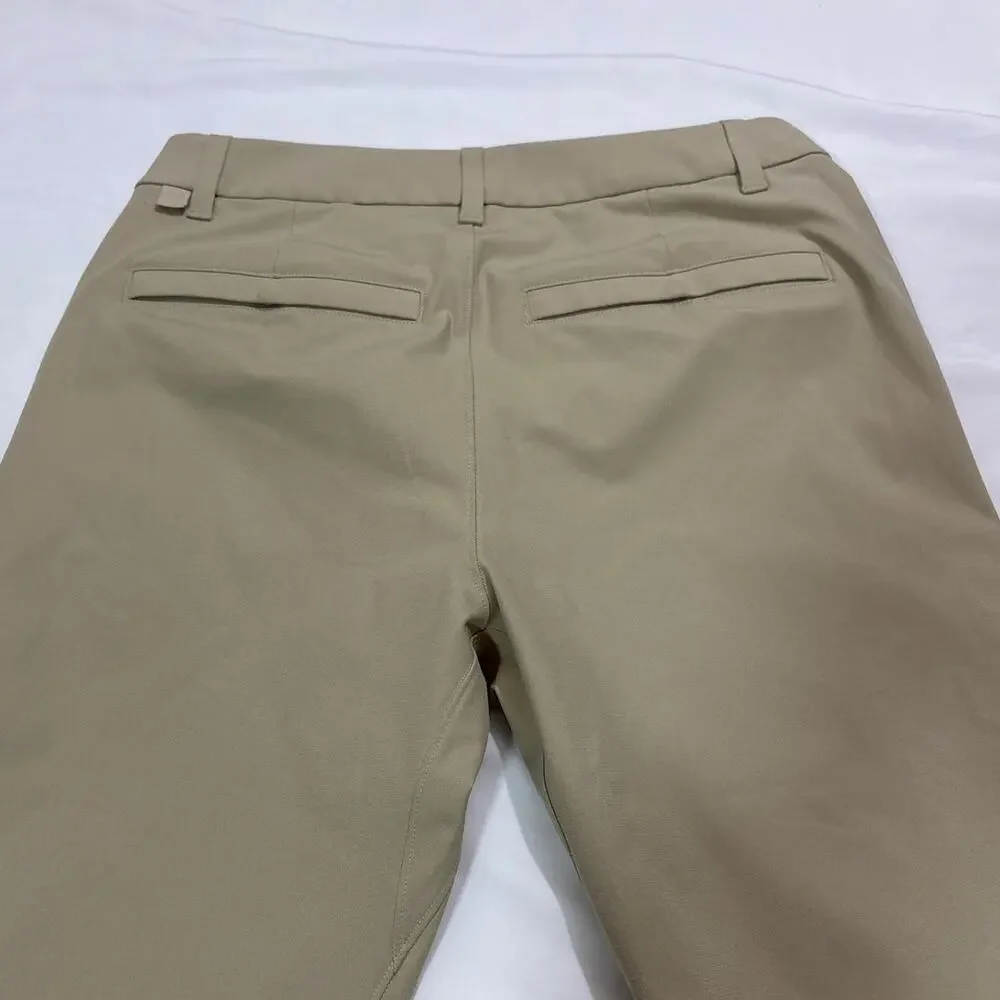 Lululemon Men’s ABC Slim Warpstreme Pants Tan Size 28 Chino Athleisure Casual - Picture 5 of 9